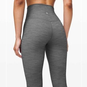 Lululemon Size 6 Align Pant II High Rise 25” Gray Heather Herringbone Leggings